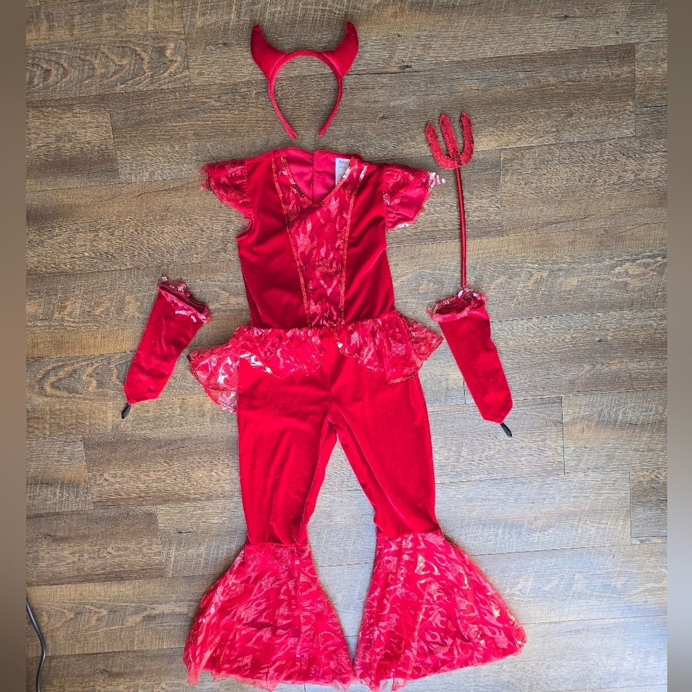 Spirit Kids Red Devil Costume Set US Medium